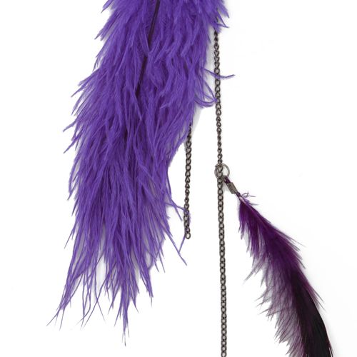   Colorful Ostrich Feather Clip On Hair Extensions Hair Extensions