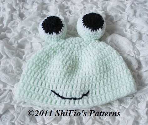 BABY/ CHILD ANIMAL BEANIE CROCHET PATTERN 5 SIZE #171  