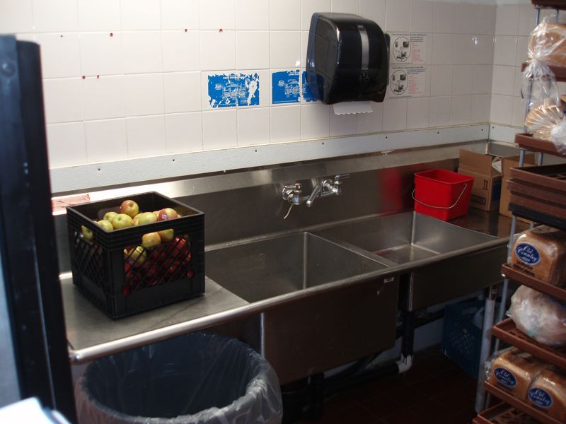 Stainless Steel Sink and Counter  