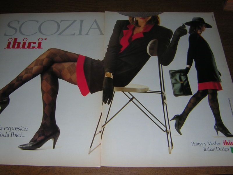 1986 IBICI SCOZIA PANTYS MEDIAS 2PG PRINT SPANISH AD  