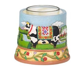 Electric Jim Shore Cow Home Fragrance Warmer~1~NEW  