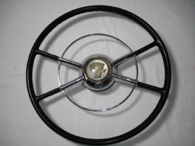 1950 Ford Orig. Crestliner Steering Wheel & Horn Ring  
