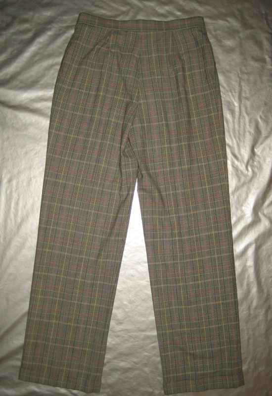 JONES NEW YORK HOUNDSTOOTH PLAID PANTS Slacks Size 8  