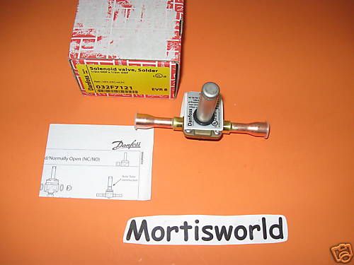 Danfoss 032F7121 Solenoid Valve, Solder EVR 8 New  