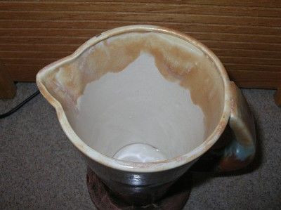 Vintage Mottled Pottery Pitcher Made in Japan MASHIKO?  