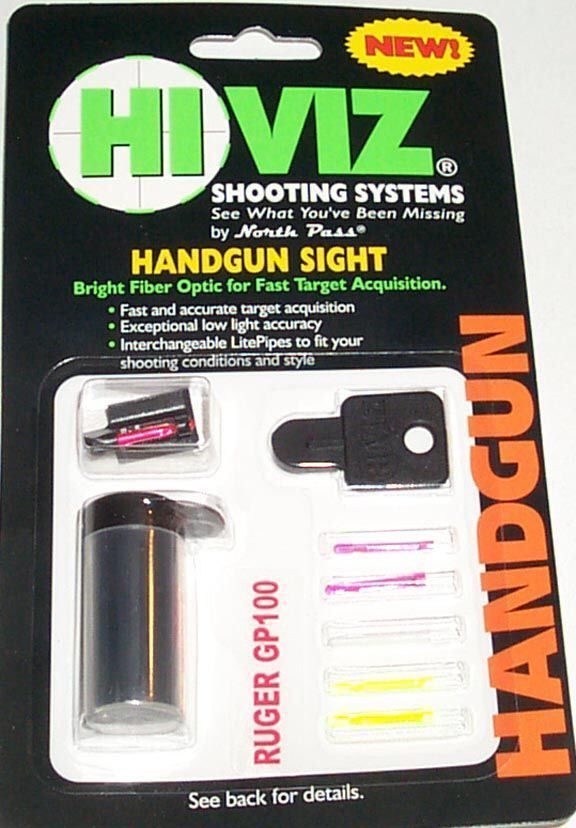 Hi VIZ Front sight RUGER GP100 FiberOpticSight GP2006  