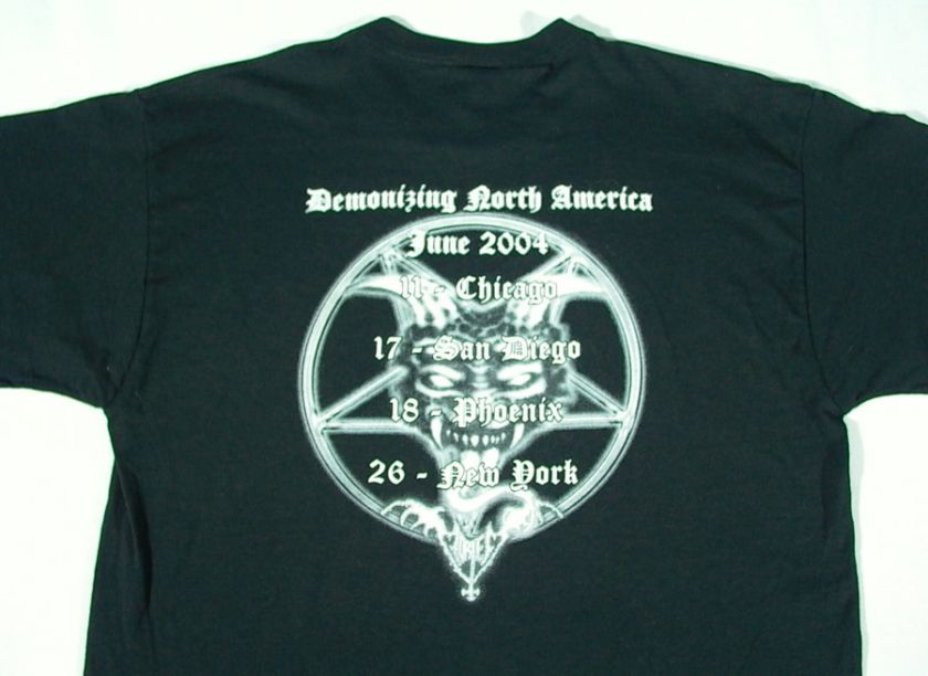 MORTEM Demon Tales Demonizing NorthAmerica T Shirt / XL    FREE 