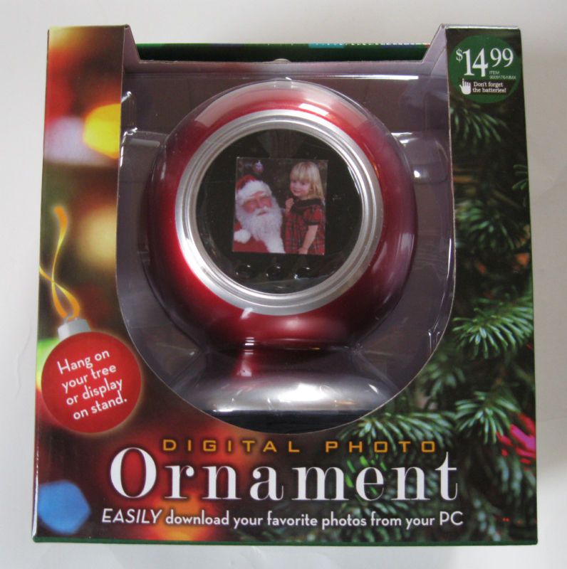 digital photo ornament,  photos from your PC.  