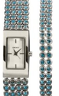 DKNY   Blue Crystal Ladies Watch with matching Bracelet   NY9153 