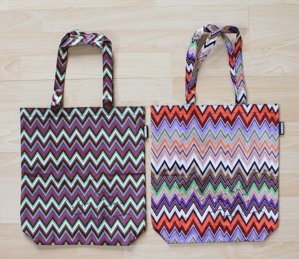 RARE Missoni Zigzag Pattern Tote Bag LIMITED Orange  