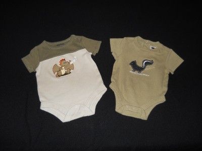 USED BABY BOY 0 3 3 MONTHS CLOTHES LOT CARTERS GARANIMALS OLD NAVY 