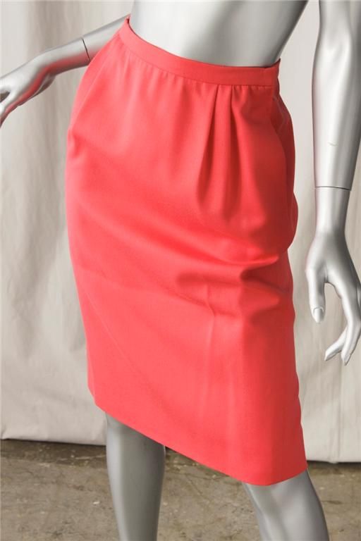 VALENTINO BOUTIQUE Coral Skirt Suit Blouse Outfit XS/S  