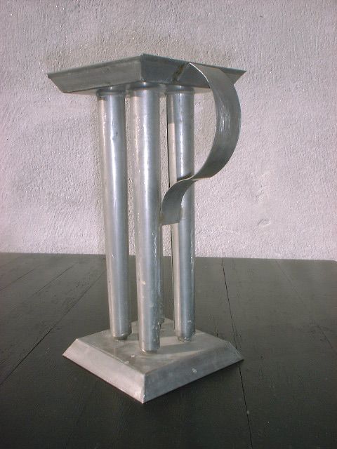 Vintage Tin Candle Stick Mold,, 4 Tubes ,,with handle  