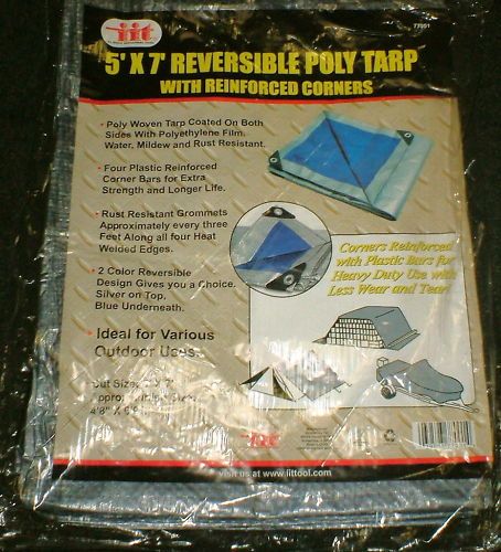 IIT 5 X 7 Reversible Poly Tarp With Reinforced Corner  