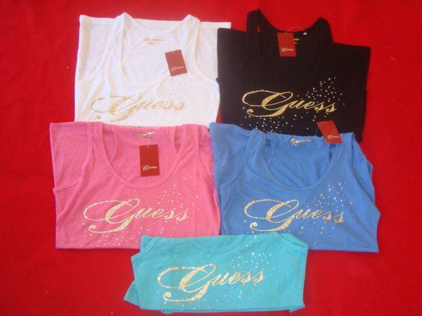 100% GUESS IRINA STAR LOGO TANK BY MARCIANO  