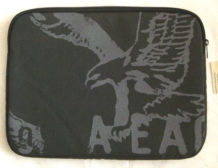 BRAND NEW AMERICAN EAGLE BLACK LAPTOP SLEEVE CASE BAG  