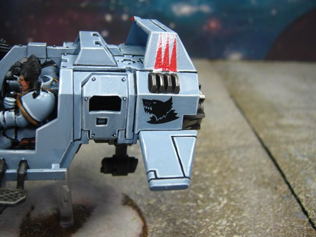 Warhammer 40K DPS painted Space Wolf Land Speeder SW022  