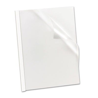 Oxford 60700 Glidebind Report Covers, Clear/White Bar, 50 per Box 