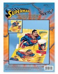 SUPERMAN ~ Super Hero Party Supplies~ POP UP PLACE MATS  