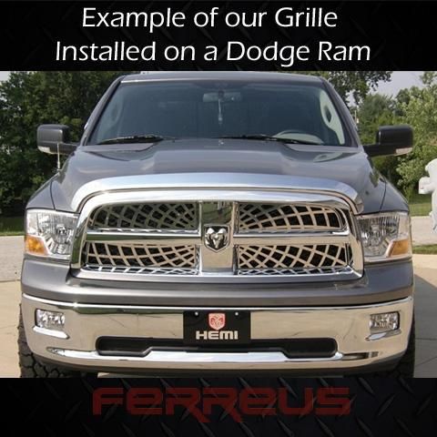 Avalanche Silverado 01 06 Punch Chrome Style Grille Grill Insert 