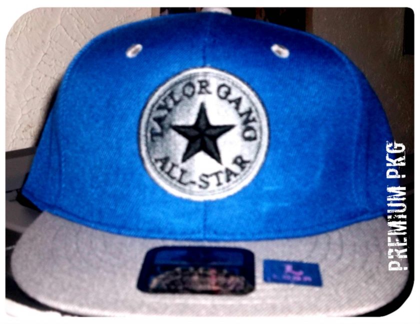 TAYLOR GANG ALLSTAR 2TONED WIZ KHALIFA VINTAGE STYLE SNAPBACK FLAT 