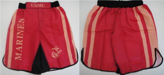 USMC Fight Shorts, Marine Corps MMA Shorts, MCMAP  