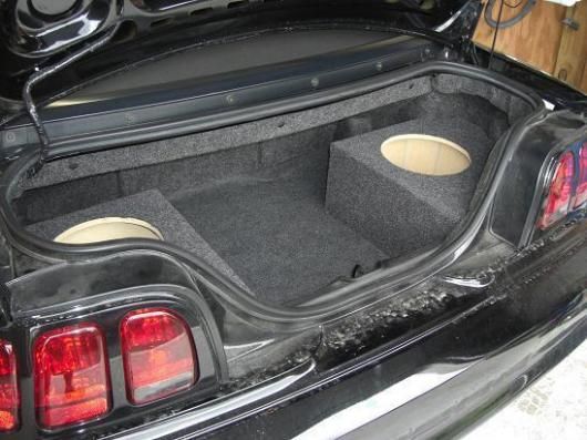 Custom MUSTANG Sub Box Subwoofer Box Enclosure (2 10) 94 04  Concept 