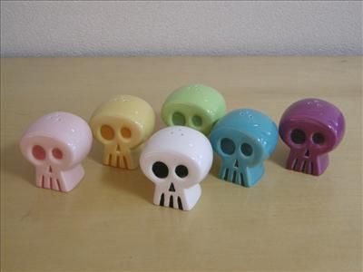 SHAG skull 6 spice bottle set JAPAN Limited Edition 2006 HTF  