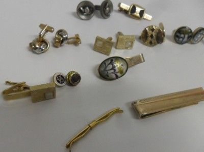 Vintage Cufflink lot Tie Clip Nice Swank Foster Pioneer  