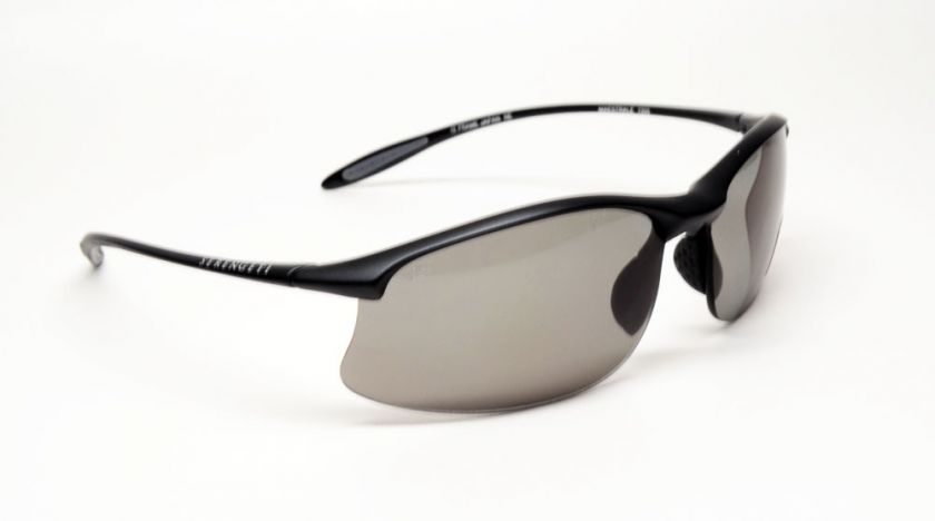 SERENGETI 7355 MAESTRALE SATIN BLACK POLAR. SUNGLASSES  