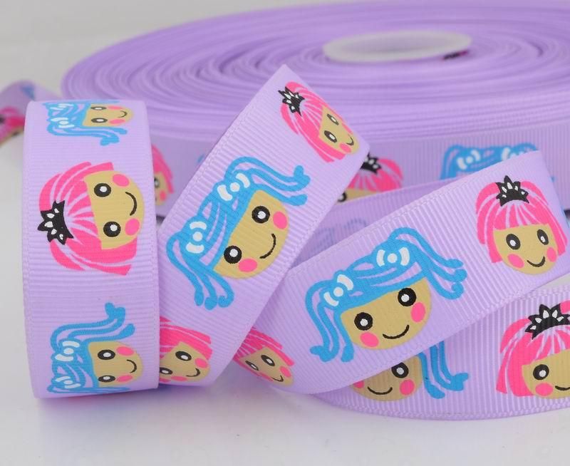 Lovely LalaLoopsy Print Girl GROSGRAIN RIBBON 5 yds  