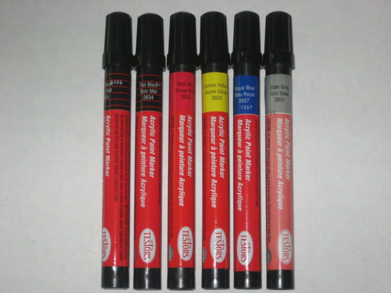 NEW TESTORS ACRYLIC PAINT MARKER PENS MODELS CRAFTS  