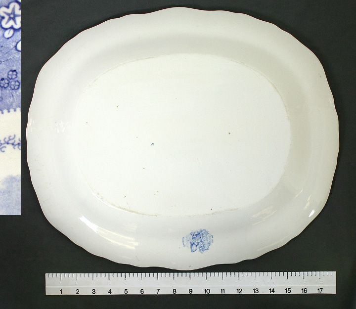 HUGE QUALITY RIDGWAY ORIENTAL PORCELAIN PLATTER c1850s  