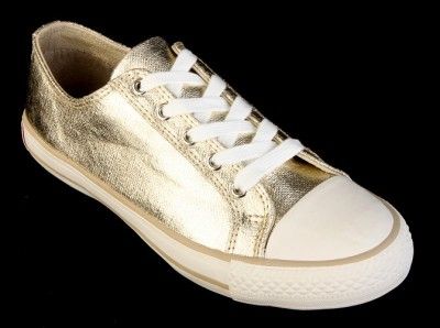   BURBERRY LADIES SIGNATURE GOLD LEATHER FASHION SNEAKERS 37/6.5  