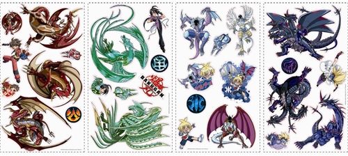 Bakugan Wall Decor Set 29 Appliques & Large Dan Mural  