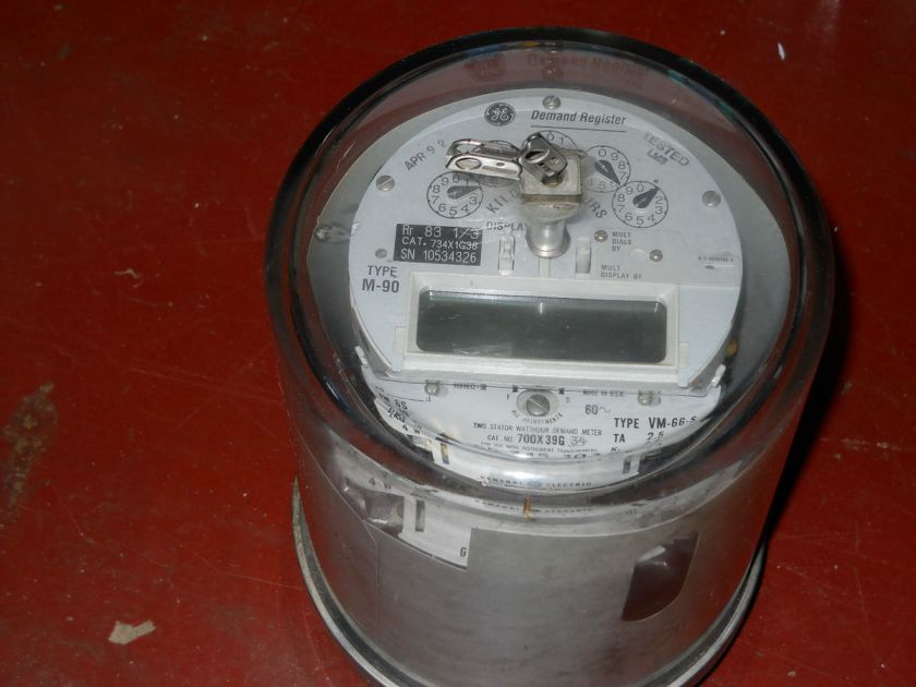 GE Watthour Meter (see photo)  