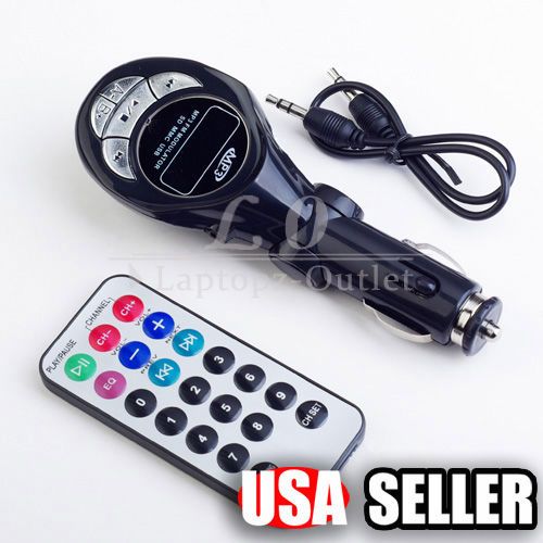 BLK Car  Player FM Transmitter USB Drive/SD/MMC Slot  