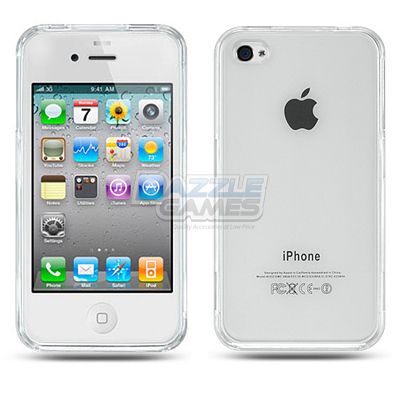   Crystal Clear Snap on Hard Case Cover for iPhone 4 G 4S 4GS  