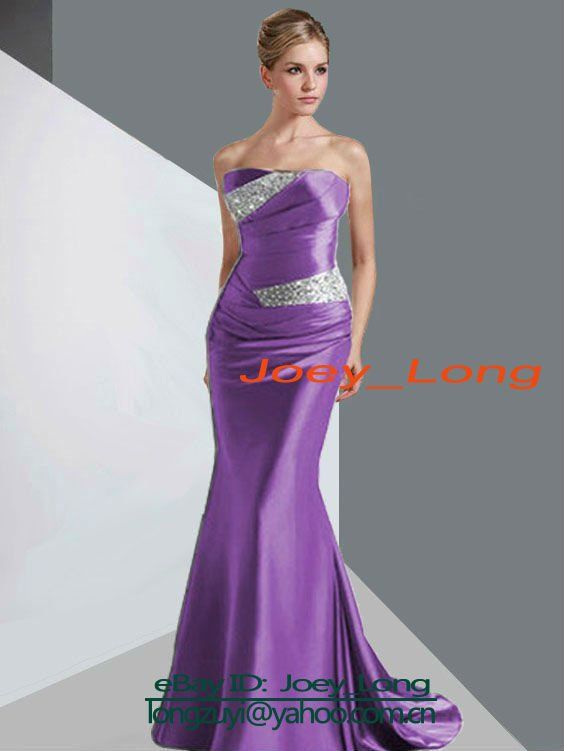 Silver Elegant Formal Gown Pageant/Evening/Prom/Ball/Party Women Dress 