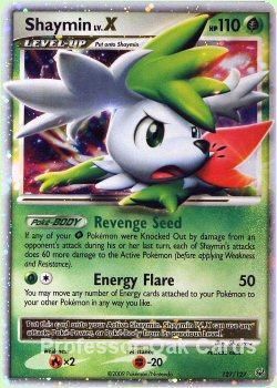 Shaymin lv. X 127/127   Platinum Mint   Holo Pokemon  