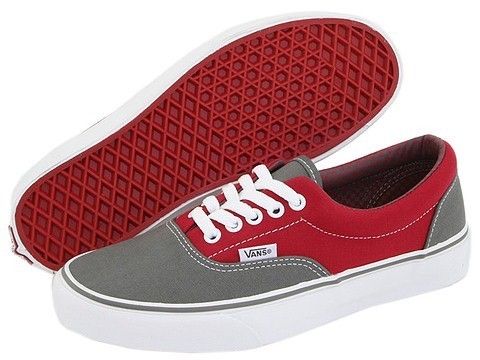 NIB Vans Era Charcoal / Chili Pepper Men Shoes  