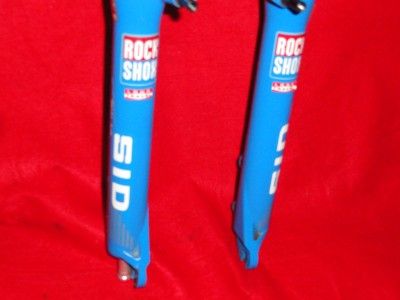 2000 rock shox sid xc dual air long travel mtb fork disc v brake 1 1/8 