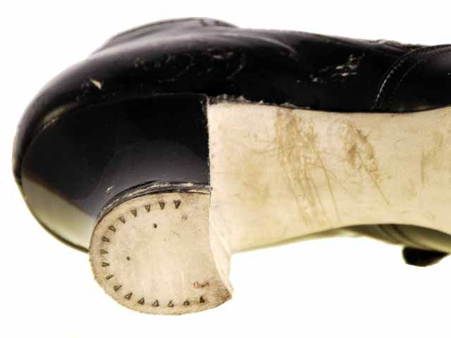 Vintage Black Patent Leather Mary Jane Shoes 1920S Walk Over NIB Sz 