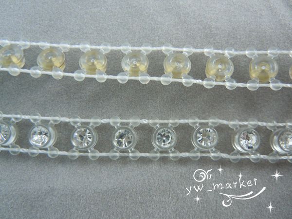 4mm Rhinestone Colour Setting Banding Trim 10 yard  