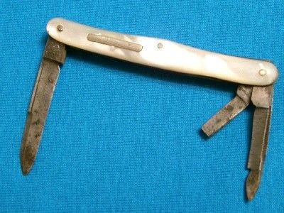 ANTIQUE SIMMONS KEEN KUTTER MOP PEARL SWAYBACK WHITTLER JACK KNIFE 