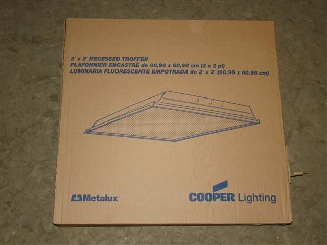 Cooper Metalux Recessed Troffer 24 120v/277v  