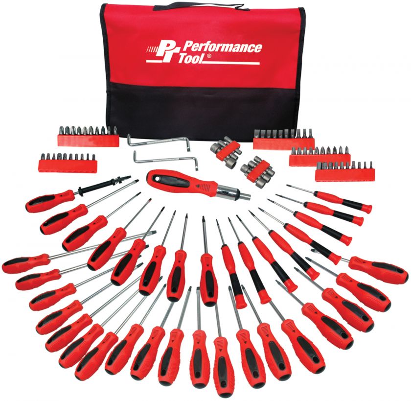 Performance W1721 100 Piece Screwdriver Set with Pouch  