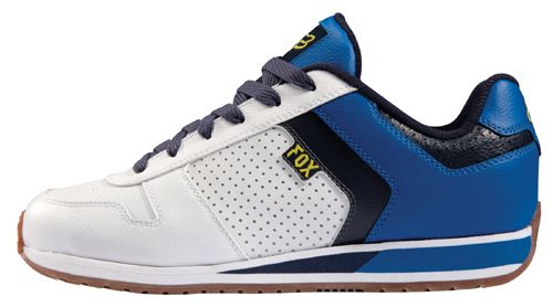 FOX RACING/RIDERS White/Blue SCRAPPER Shoes 13 47.5 Skate/BMX 