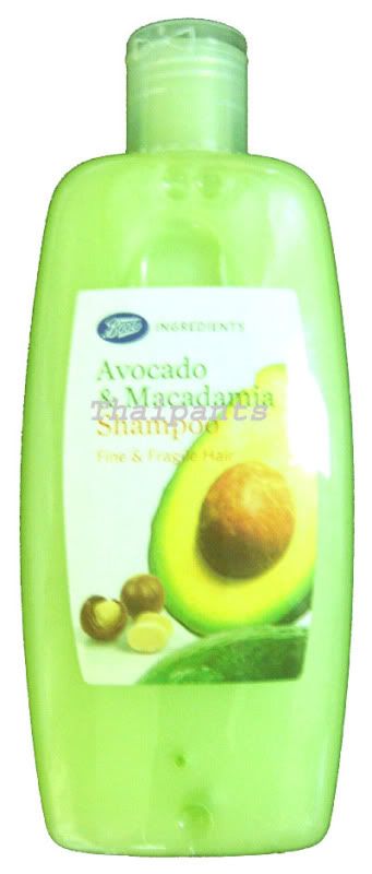 Boots Ingredient Shampoo Avocado & Macadamia hair  