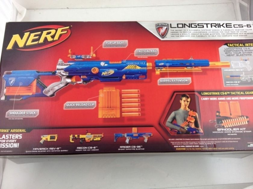 NEW NERF N STRIKE LONGSTRIKE CS 6 SPECIAL VALUE PACK  